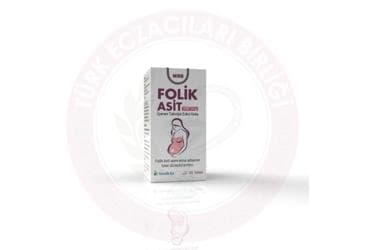 MRB FOLIK ASIT TABLET 600 mcg 30 tablet İlaç Görseli