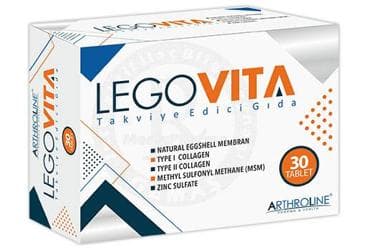 LEGOVITA YUMURTA KABUGU ZARI, TIP 1 KOLLAJEN, TIP 2 KOLLAJEN, MSM VE CINKO ICEREN TABLET 30 tablet İlaç Görseli