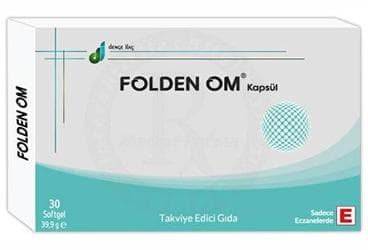 FOLDEN OM KAPSUL BALIK YAGI ICEREN TAKVIYE EDICI GIDA 30 kapsül İlaç Görseli
