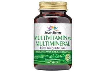 SEVEN BERRY MULTIVITAMIN VE MUTLIMINERAL ICEREN TAKVIYE EDICI GIDA 60 tablet İlaç Görseli