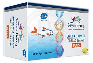 SEVEN BERRY OMEGA-3 FISH OIL PLUS BALIK YAGI ICEREN TAKVIYE EDICI GIDA 50 kapsül/blister İlaç Görseli