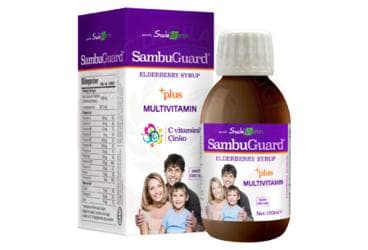 SUDA VITAMIN SAMBUGUARD PLUS MULTIVITAMIN, C VITAMINI VE CINKO ICEREN TAKVIYE EDICI GIDA 120 ml şişe İlaç Görseli