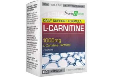 SUDA VITAMIN L-CARNITINE TARTRATE, CAFFEINE KAPSUL 1000 mg 60 kapsül İlaç Görseli