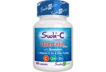 SUDA VITAMIN SUDA-C QUERCETIN PLUS TAKVIYE EDICI GIDA 60 kapsül İlaç Görseli