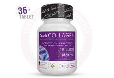 SUDA COLLAGEN HYALURONIC ACID, ZINC, BIOTIN, VITAMIN C ICEREN TAKVIYE EDICI GIDA 36 tablet İlaç Görseli