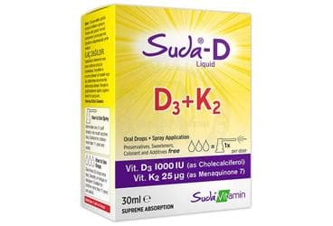 SUDA VITAMIN SUDA-D D3+K2 LIKIT 30 ml İlaç Görseli