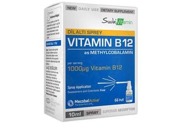SUDA VITAMIN DILALTI SPREY VITAMIN B12 10 ml İlaç Görseli