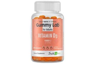 GUMMYLAB VITAMIN D3 FOR ADULTS MANDALIN GUMMIES 60 tablet İlaç Görseli