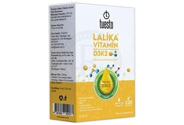 LALIKA VITAMIN D3K2 DAMLA VITAMIN D3, VITAMIN K2 ICEREN TAKVIYE EDICI GIDA 20 ml şişe İlaç Görseli