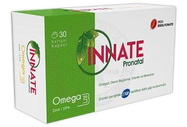 INNATE PRONATAL OMEGA 3 YAG ASITLERI, VITAMIN, MINERAL ICEREN KAPSUL 30 kapsül İlaç Görseli