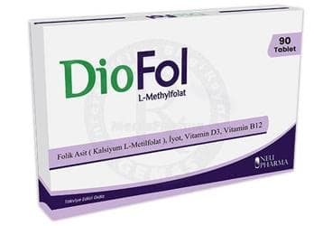 DIOFOL TAKVIYE EDICI GIDA TABLET 90 tablet İlaç Görseli