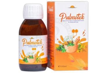 PULMOTEK SURUP KEKIK, SINIRLIOT, MURVER, FESLEGEN EKSTRESI ICEREN SIVI TAKVIYE EDICI GIDA 100 ml şişe İlaç Görseli