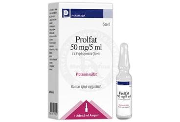 PROLFAT 50 MG/5 ML IV ENJEKSIYONLUK COZELTI (1 ADET) İlaç Görseli