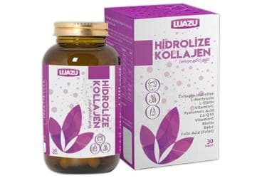 LUAZU HIDROLIZE KOLAJEN ICEREN TAKVIYE EDICI GIDA 30 tablet İlaç Görseli