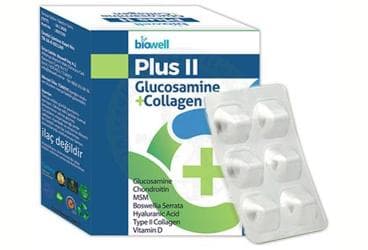 BIOWELL PLUS II GLUCOSAMINE+COLLAGEN KAPSUL 60 kapsül İlaç Görseli