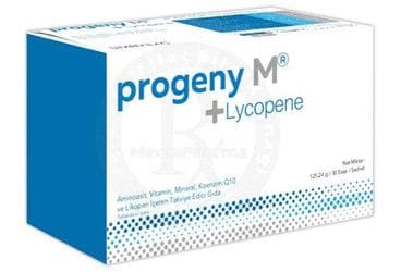 PROGENY M+LYCOPENE AMINOASIT, VITAMIN, MINERAL, KOENZIM Q10 VE LIKOPEN ICEREN TAKVIYE EDICI GIDA 30 saşe İlaç Görseli