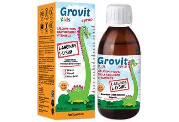 GROVIT KIDS TAKVIYE EDICI GIDA SURUP 150 ml şişe İlaç Görseli