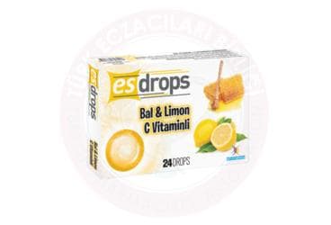 ESDROPS BAL & LIMON C VITAMINLI PASTIL 24 pastil İlaç Görseli