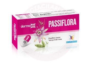 DERMOES PASSIFLORA ICEREN TAKVIYE EDICI GIDA 30 kapsül İlaç Görseli