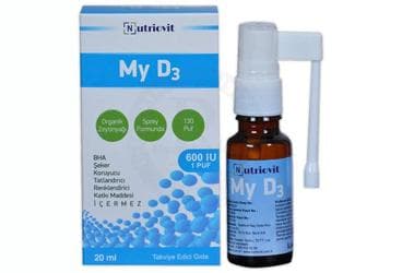 NUTRIOVIT MY D3 SPREY TAKVIYE EDICI GIDA 20 ml şişe İlaç Görseli