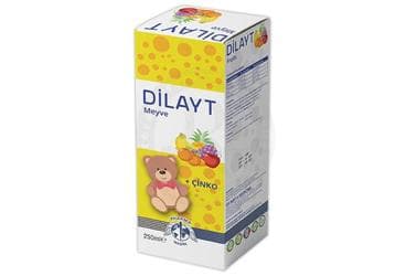 DILAYT MEYVE AROMALI +CINKO TAKVIYE EDICI GIDA 250 ml şişe İlaç Görseli