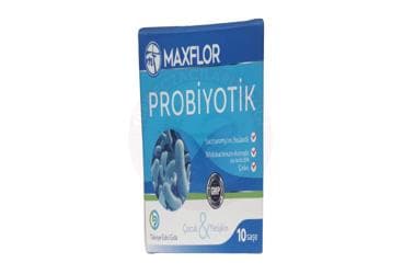 MAXFLOR PROBIYOTIK ICEREN TAKVIYE EDICI GIDA SASE 10 saşe İlaç Görseli