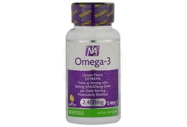 NATROL OMEGA-3 LEMON FLAVOR EXTREME EPA,DHA ICEREN TAKVIYE EDICI GIDA 2400 mg 30 kapsül İlaç Görseli