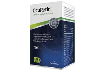 OCURETIN MULTIVITAMIN VE MINERALLER ICEREN TAKVIYE EDICI GIDA 60 kapsül İlaç Görseli