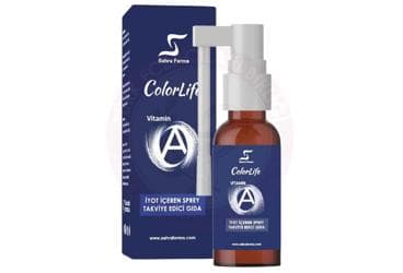 COLORLIFE VITAMIN A VE IYOT ICEREN SPREY TAKVIYE EDICI GIDA 10 ml şişe İlaç Görseli