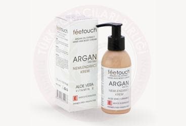 FEETOUCH ARGAN OIL EXTRACT HAND AND BODY CREAM - ARGAN YAGI OZLU NEMLENDIRICI KREM 150 ml şişe İlaç Görseli