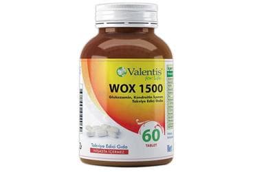 WOX 1500 GLUKOZAMIN, KONDROITIN ICEREN TAKVIYE EDICI GIDA 60 tablet İlaç Görseli