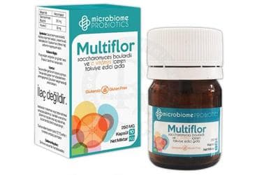MULTIFLOR PROBIYOTIK MIKROORGANIZMA VE C VITAMINI ICEREN KAPSUL 10 kapsül İlaç Görseli