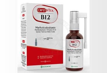 OPTIVITA B12 METHYLCOBALAMIN METILKOBALAMIN (VITAMIN B12) ICEREN TAKVIYE EDICI GIDA 10 ml şişe İlaç Görseli