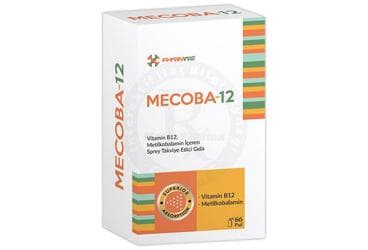 MECOBA-12 SPREY VITAMIN B12 (METILKOBALAMIN) ICEREN TAKVIYE EDICI GIDA 10 ml şişe İlaç Görseli