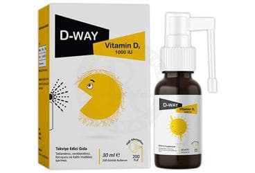 D-WAY VITAMIN D3 SPREY 1000 IU 30 ml şişe İlaç Görseli