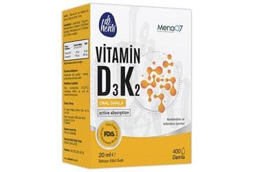 DR HENRI VITAMIN D3K2 TAKVIYE EDICI GIDA ORAL DAMLA 20 ml şişe İlaç Görseli