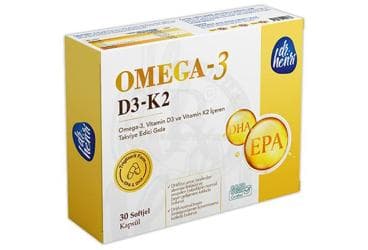 DR HENRI OMEGA-3 D3-K2 TAKVIYE EDICI GIDA KAPSUL 30 kapsül İlaç Görseli
