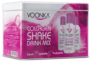 VOONKA COLLAGEN SHAKE DRINK MIX PORTAKAL SEFTALI AROMALI TAKVIYE EDICI GIDA 15x50 ml flakon İlaç Görseli
