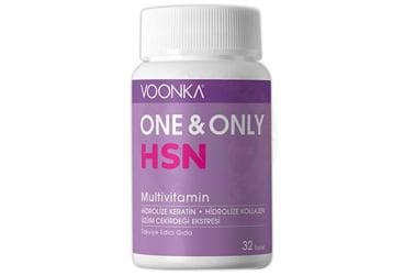 VOONKA ONE & ONLY HSN MULTIVITAMIN ICEREN TAKVIYE EDICI GIDA 32 tablet İlaç Görseli