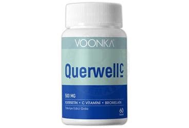 VOONKA QUERWELL-C KUERSETIN, BROMELAIN, CINKO, C VE D VITAMINI ICEREN TAKVIYE EDICI GIDA 60 tablet İlaç Görseli