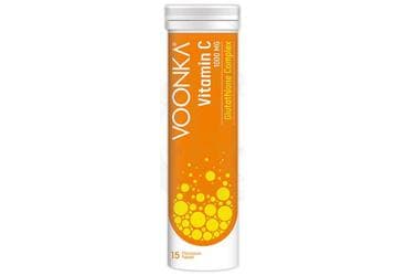 VOONKA VITAMIN C GLUTATHIONE COMPLEX VITAMIN C, GLUTATYON, CINKO VE VITAMIN D ICEREN TAKVIYE EDICI GIDA 15 tablet İlaç Görseli
