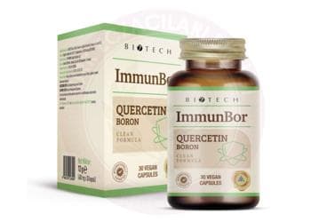 IMMUNBOR QUERCETIN VE BOR ICEREN TAKVIYE EDICI GIDA KAPSUL 30 kapsül İlaç Görseli