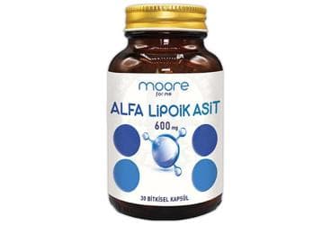 MOORE ALFA LIPOIK ASIT ICEREN BITKISEL KAPSUL 600 mg 30 kapsül İlaç Görseli