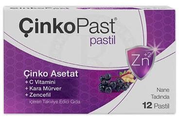 CINKOPAST NANE+ZENCEFIL+KARA MURVER PASTIL 12 adet İlaç Görseli