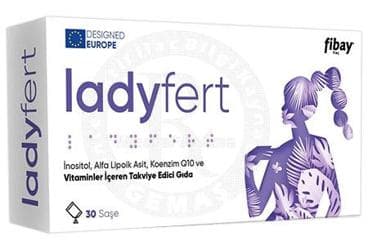 LADYFERT INOSITOL, ALFA LIPOIK ASIT, KOENZIM Q10 VE VITAMINLER ICEREN TAKVIYE EDICI GIDA SASE 30 saşe İlaç Görseli