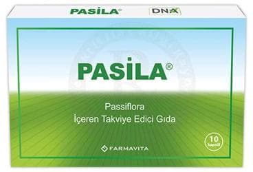 PASILA PASISIFLORA ICEREN TAKVIYE EDICI GIDA 10 kapsül İlaç Görseli