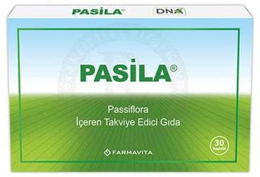 PASILA PASISIFLORA ICEREN TAKVIYE EDICI GIDA 30 kapsül İlaç Görseli