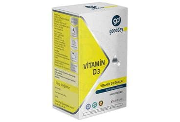 GOODDAY VITAMIN D3 DAMLA TAKVIYE EDICI GIDA 20 ml İlaç Görseli