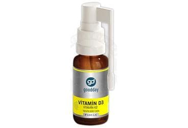 GOODDAY VITAMIN D3K2 SPREY TAKVIYE EDICI GIDA 20 ml İlaç Görseli