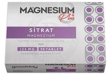 GOODDAY MAGNESIUM PLUS S TAKVIYE EDICI GIDA 30 tablet İlaç Görseli